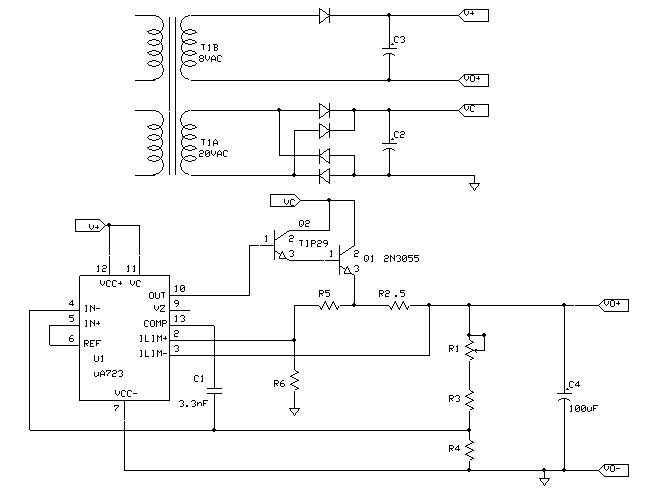 Power-One Simplified Schematic